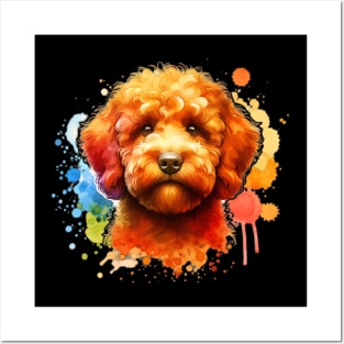 Watercolor Orange Lagotto Romagnolo Posters and Art